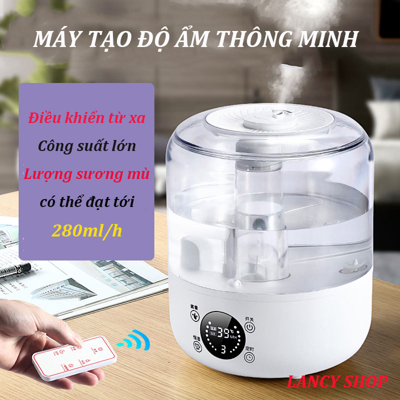 Máy phun sương tạo độ ẩm không khí tinh dầu nhiều chức năng có điều khiển từ xa để trong nhà, văn phòng