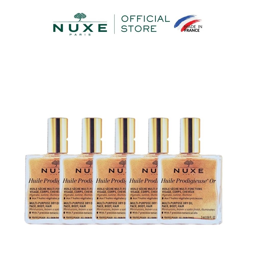Dầu khô đa năng có nhũ Nuxe Huile Prodigieuse® Shimmery 2ml