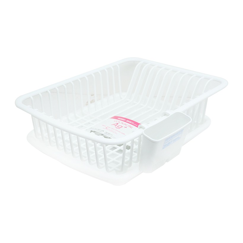 Kệ phơi Bát, đĩa Lustroware của Nhật Bản, dạng lưới K-1654W, nhựa PP an toàn, bền bỉ, chịu nhiệt tốt