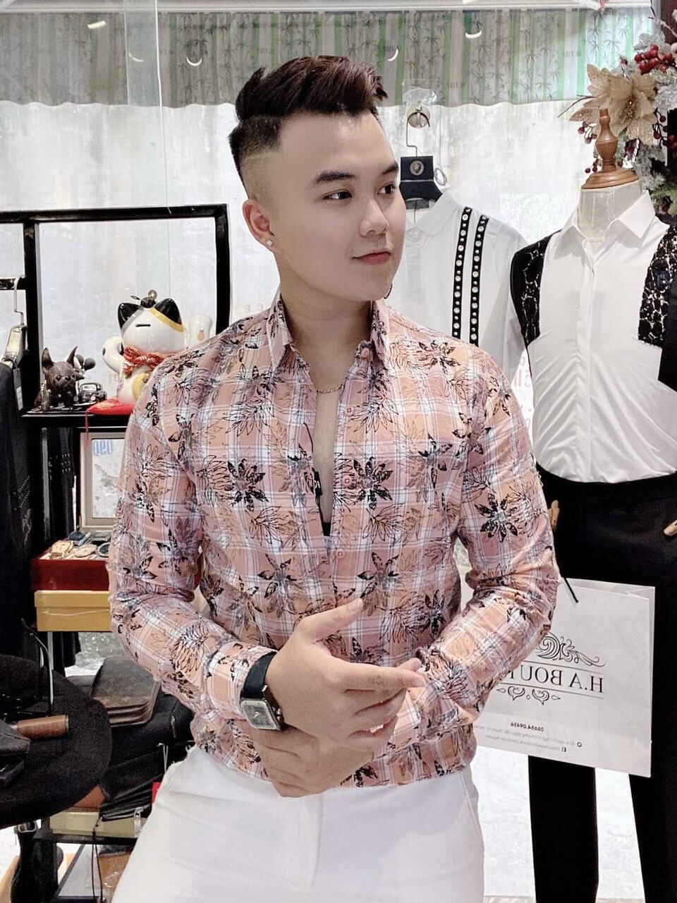 (MẪU MỚI) ÁO SOMI NAM HỌA TIẾT CHẤT LỤA CAO CẤP TRẺ TRUNG,CÁ TÍNH FORM HÀN QUỐC SIÊU HOT MẪU MỚI 2020 THỜI TRANG  XinhShop94 ax04