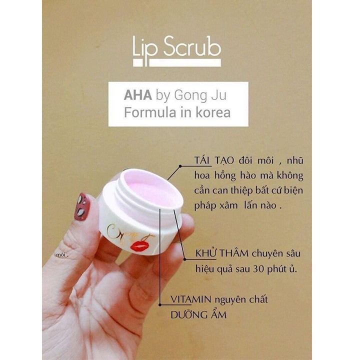 Ủ môi hồng gong ju lip scrub