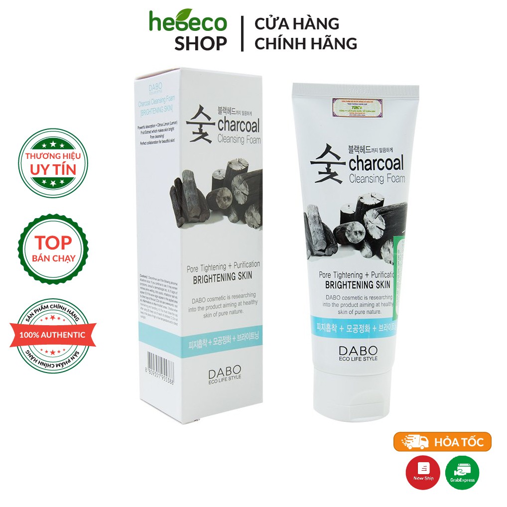 Sữa rửa mặt than hoạt tính kiểm soát dầu dabo charcoal cleansing foam 150ml - hàn quốc, cam kết hàng đúng mô tả, chất lượng đảm bảo an toàn đến sức khỏe người sử dụng