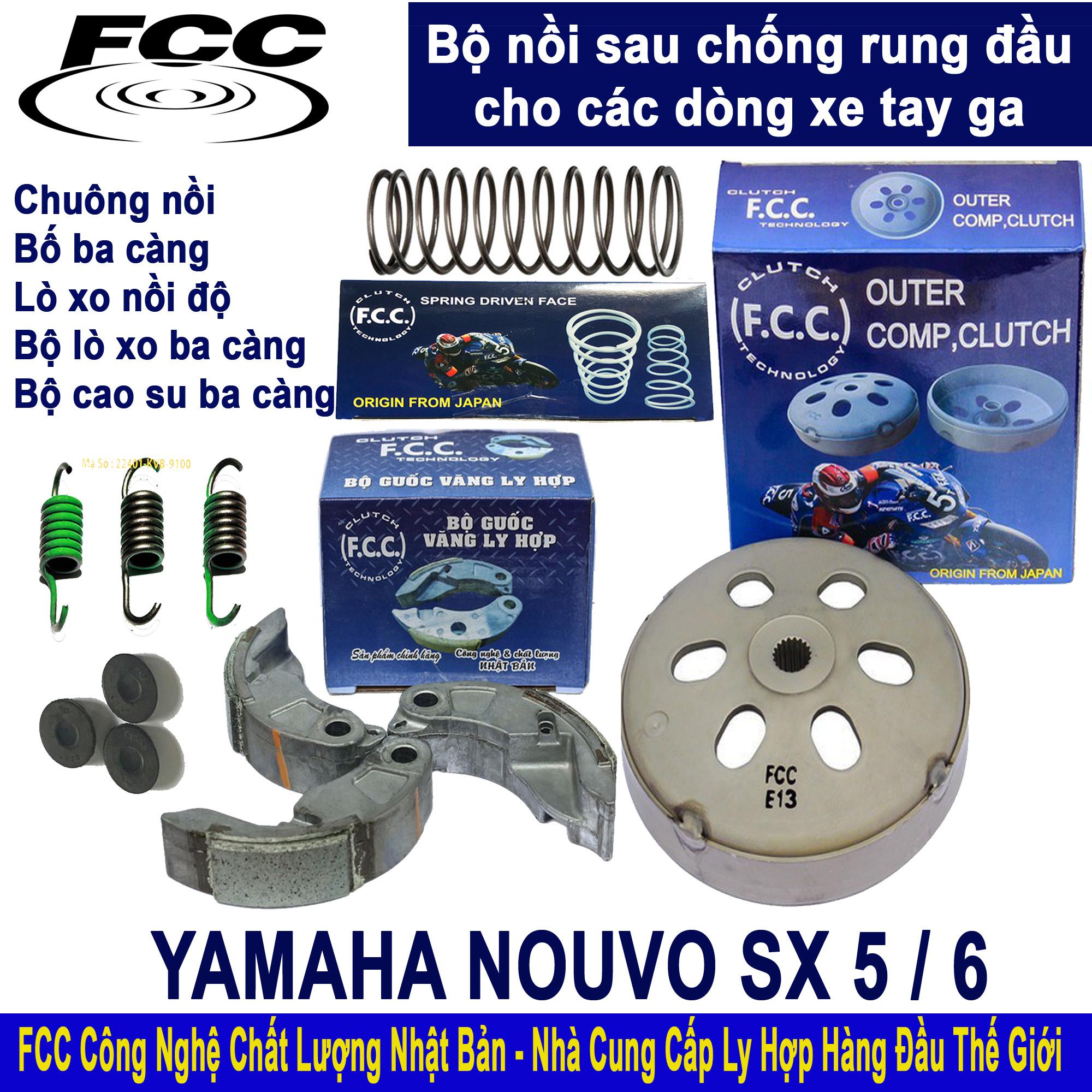 Bộ nồi sau yamaha nouvo sx 5 / 6 - chống rung đầu xe