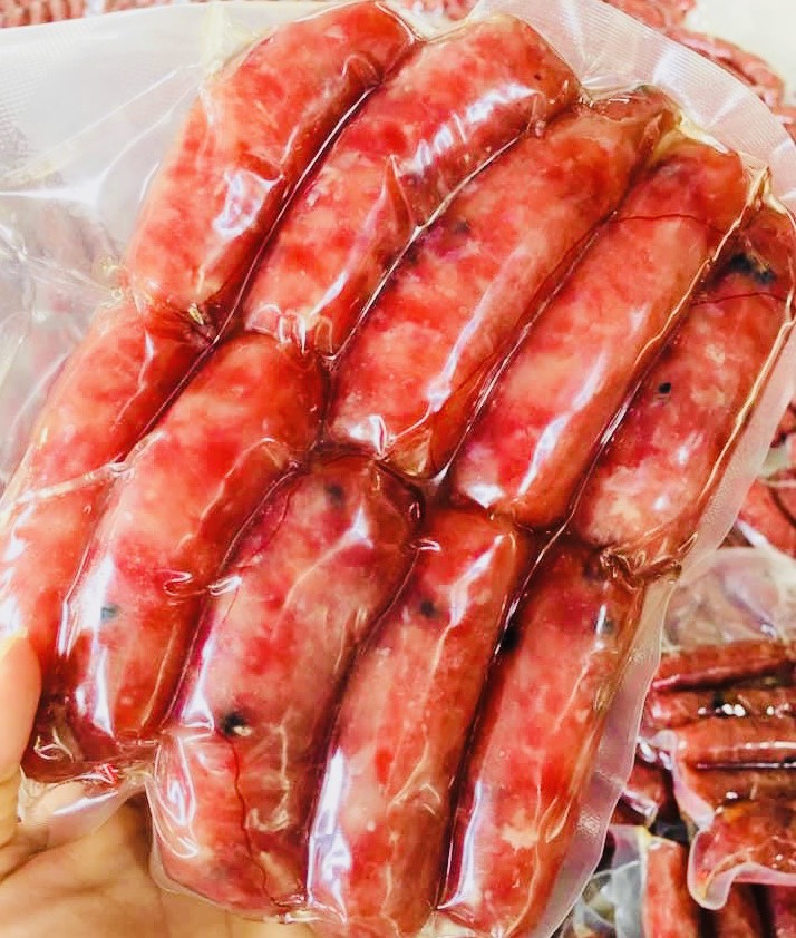 . lạp xưởng trứng muối. vị lạ đặc biệt. ẩm thực angiang mart. #khô_angiang