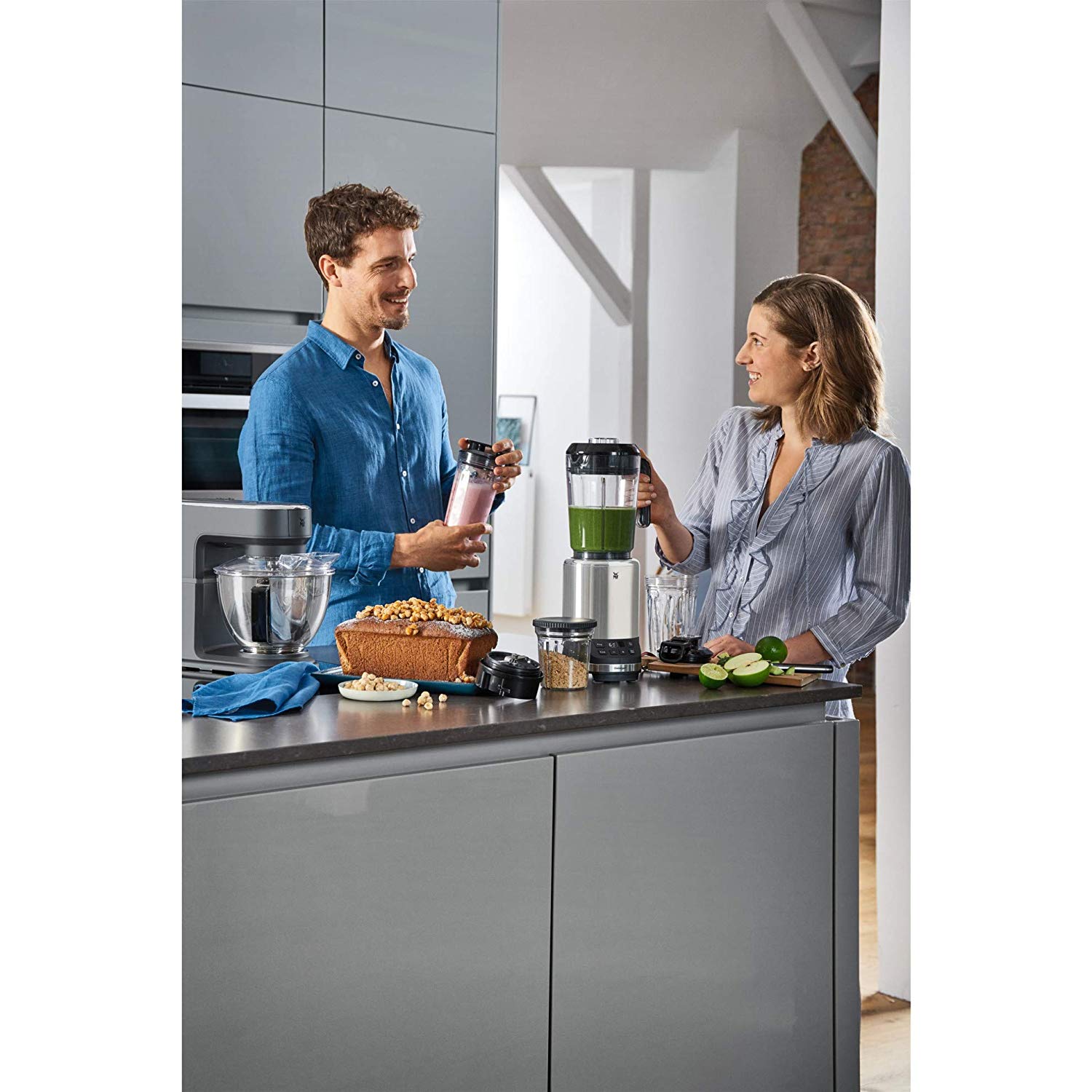 Máy xay sinh tố đa năng WMF Kult Pro 12L cối xay siêu khỏe các bộ phận có thể tháo rời dễ dàng vệ sinh độ ổn định cao