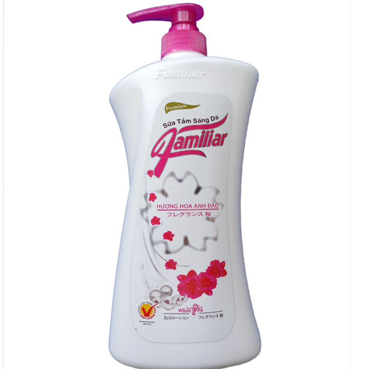 Sữa tắm sáng da Familiar hương hoa anh đào 1100ml