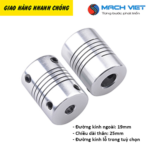 Khớp nối mềm xoắn lò xo D19L25