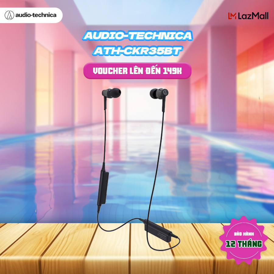 Tai Nghe Bluetooth Nhét Tai Audio Technica ATH-CKR35BT - Hàng Chính Hãng