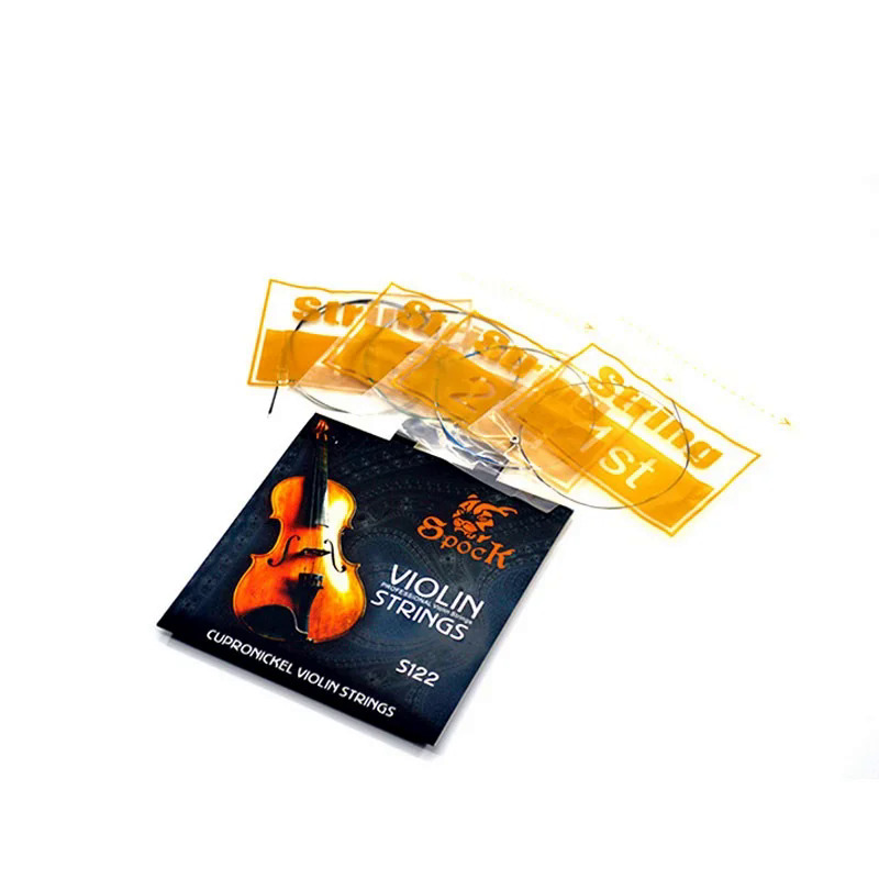 1 Bộ Spock S122 Nickel bạc Violin dây phù hợp cho 34 44 Violin lõi thép không gỉ Nickel bạc vết thương