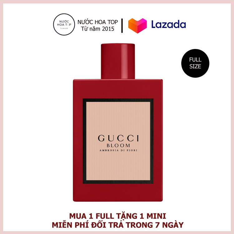 Nước hoa chính hãng, Nước hoa Gucci bloom ambrosia di fiori 100ml Lưu hương 12h