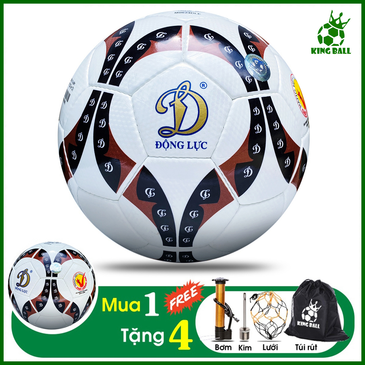 Bóng Đá Động Lực Size Số 4 5 UHV UCV 2.05  3.05 Quả Bóng Đá Trẻ Em Da PU Cao Cấp Thi Đấu Sân Cỏ Nhân Tạo & Tự Nhiên