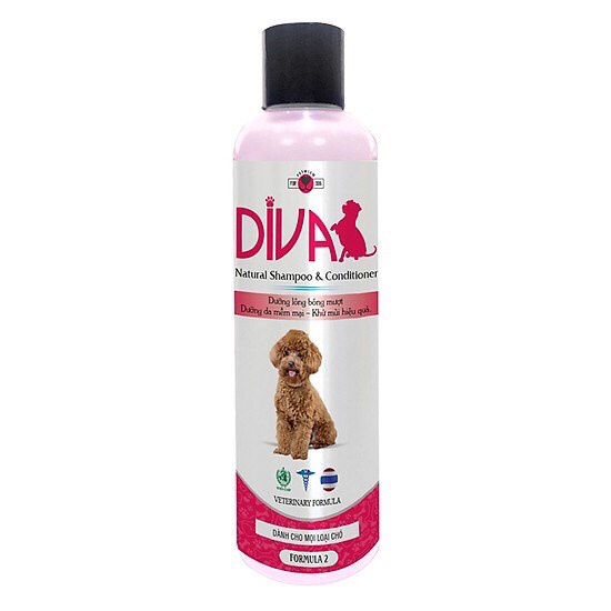 [HCM]Sữa tắm cho chó DIVA màu Hồng 400ml