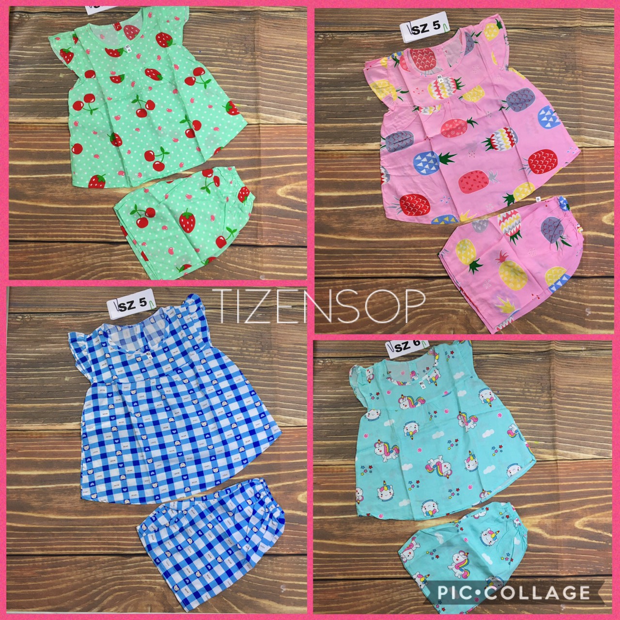 Bộ lanh bé gái vải tole 2da kiểu cánh tiên quần đùi