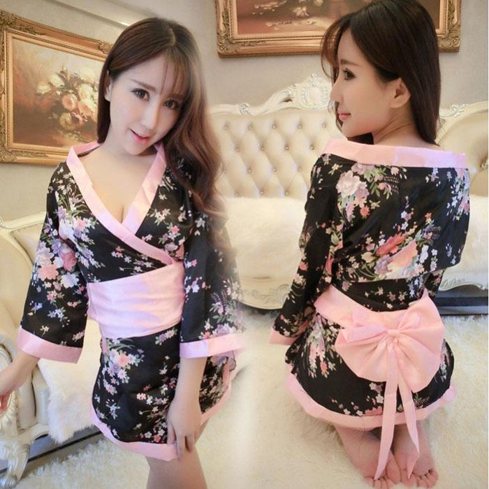 Bộ ngủ Kimono kiểu Nhật - kèm quần lót