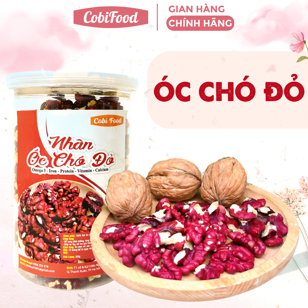 Nhân óc chó đỏ nhập khẩu Mỹ- hũ 300g