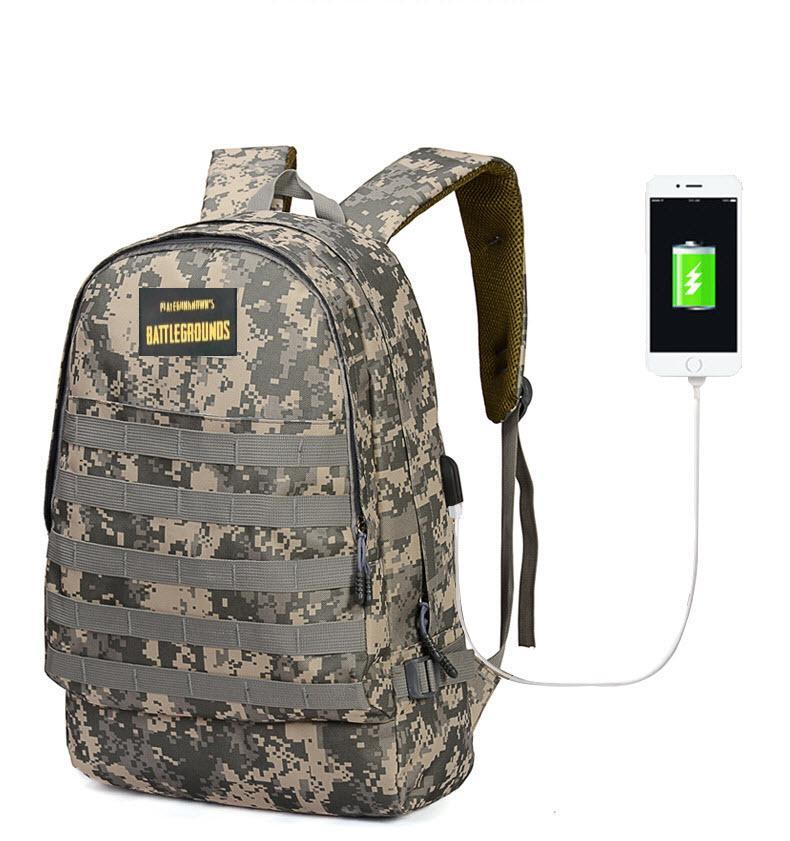 Balo 3 PUBG 1 Cổng Sạc - Balo Thời Trang Đi Học, Đi Chơi Phong Cách Game Thủ