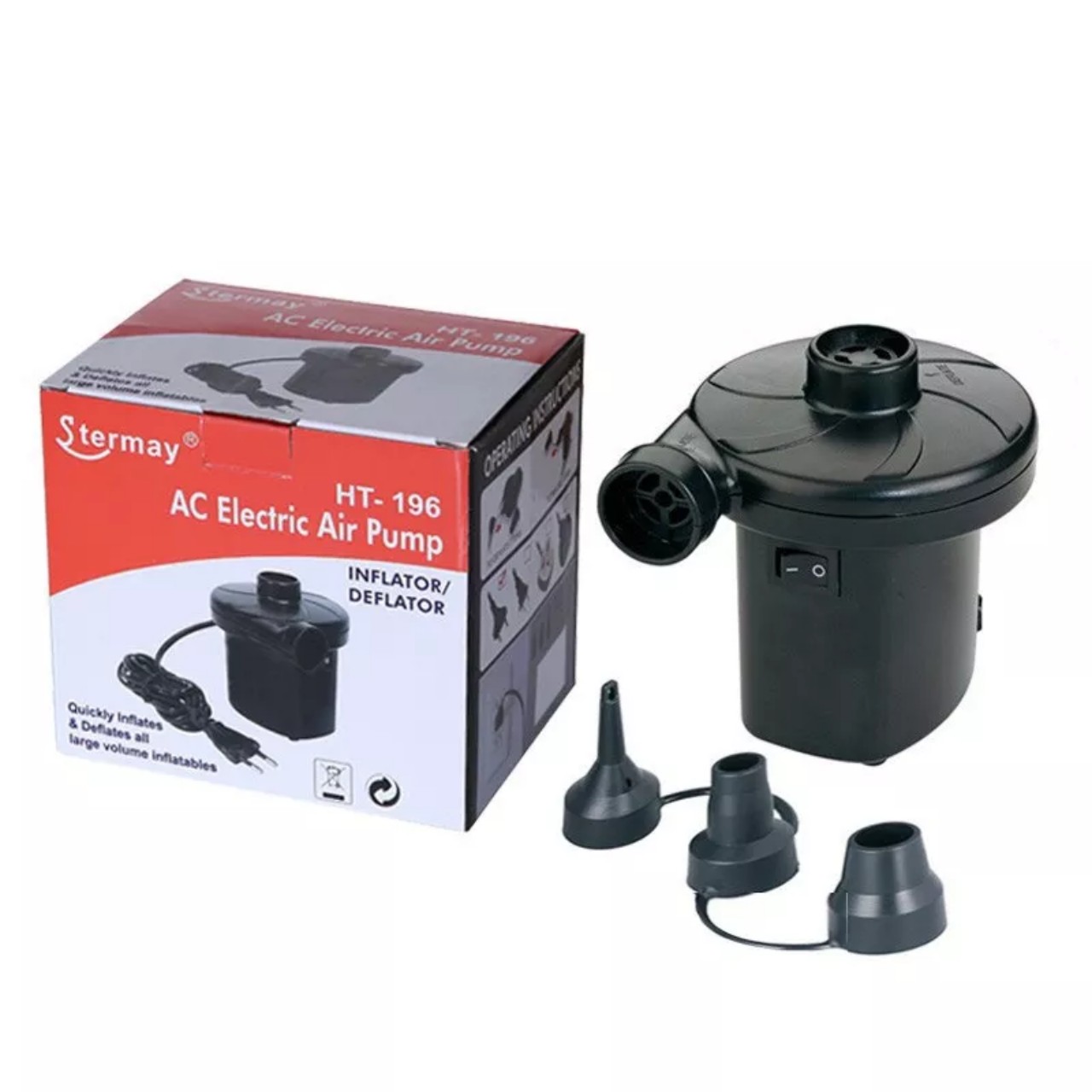 Máy bơm điện 2 chiều cao cấp, Bơm hút chân không, Bơm điện 2 chiều dùng cho đồ hơi lớn như bể bơi phao bơi