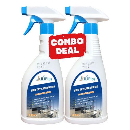 Siêu tẩy dầu mỡ Juli Plus, tẩy máy hút mùi, tường gạch ốp, bếp ga, bếp từ nhà bếp