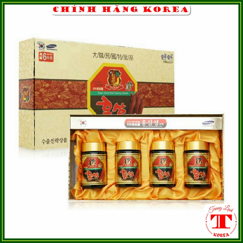 Cao hồng sâm Samsung hàn quốc 6 năm tuổi, hộp 4 lọ x 250g - Cao sâm hàn quốc Kanghwa chính hãng - tranglinh