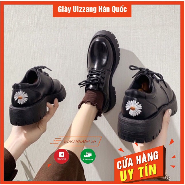 Giày hoa cúc trắng ulzzang hàn quốc ảnh thật