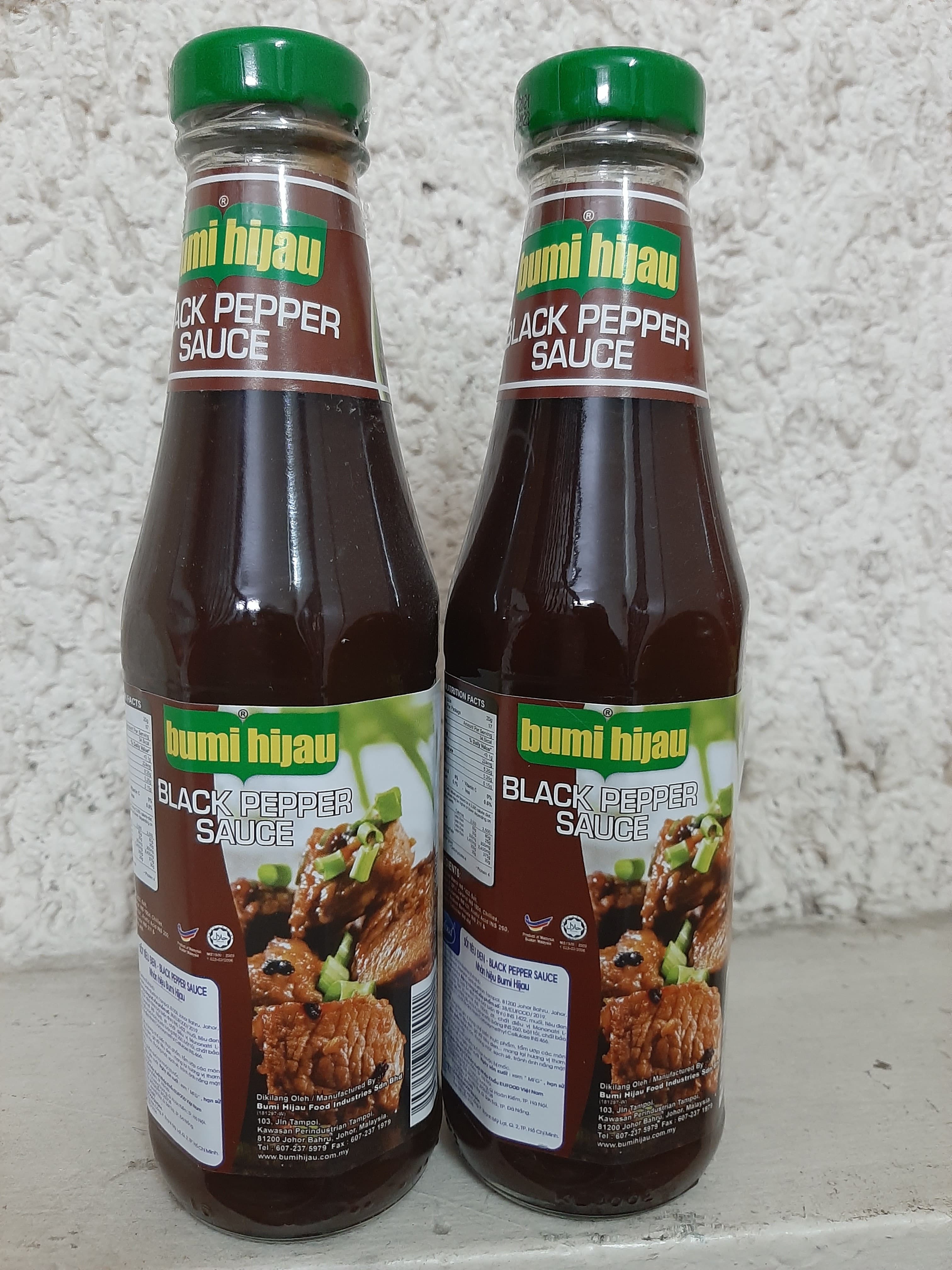 Sốt tiêu đen hiệu Bumi Hijua chai 340g