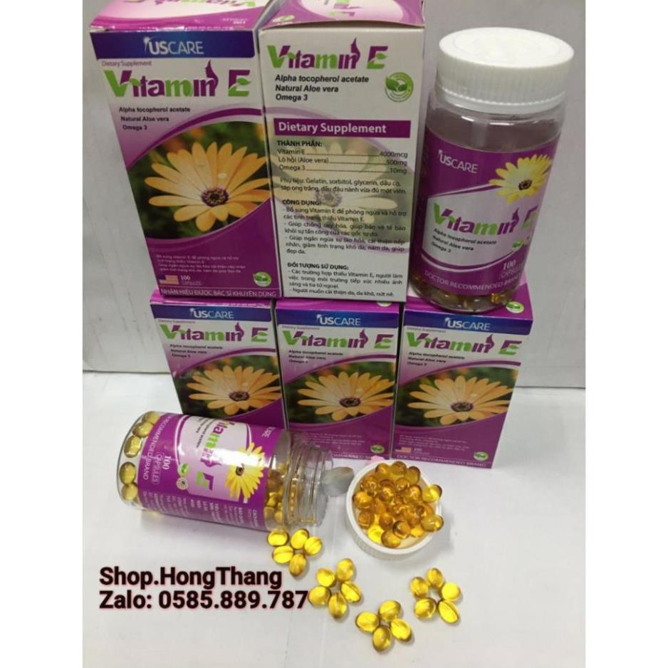 Viên uống vitamin E hoa cúc đẹp da, chống lão hoá, làm mịn và sáng da