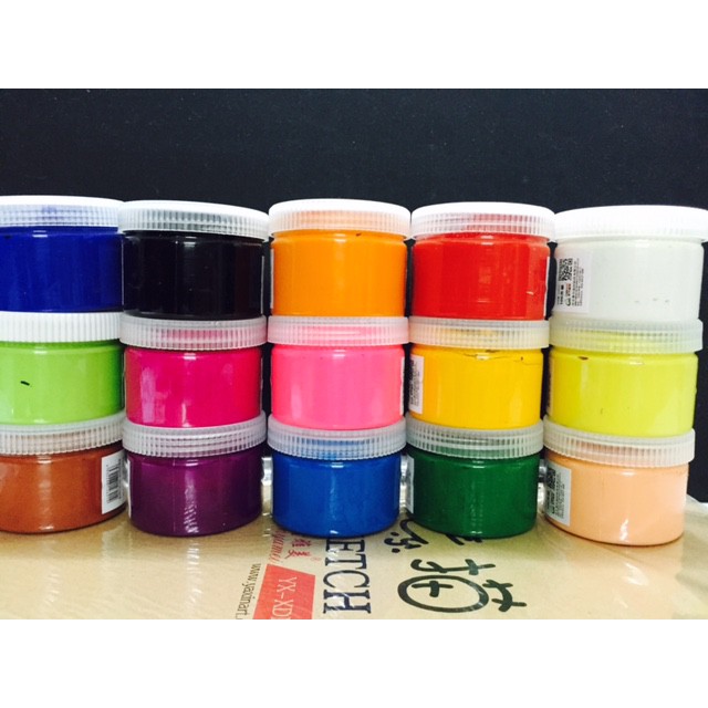 Màu goat - màu bột pha sẵn lọ 100ml
