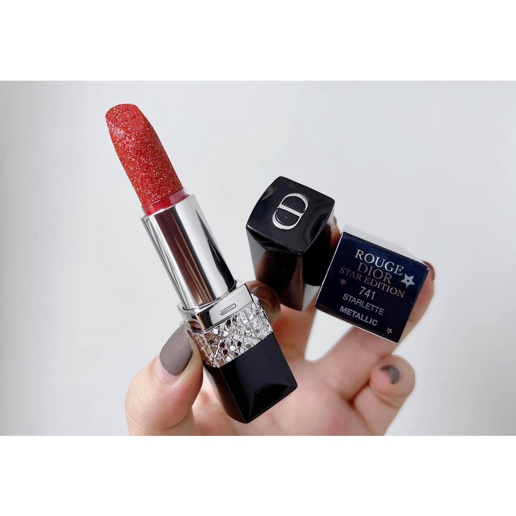 Limited Edition Son Dior Rouge Star Edition Lipstick  741 Metallic   Punnata Beauty