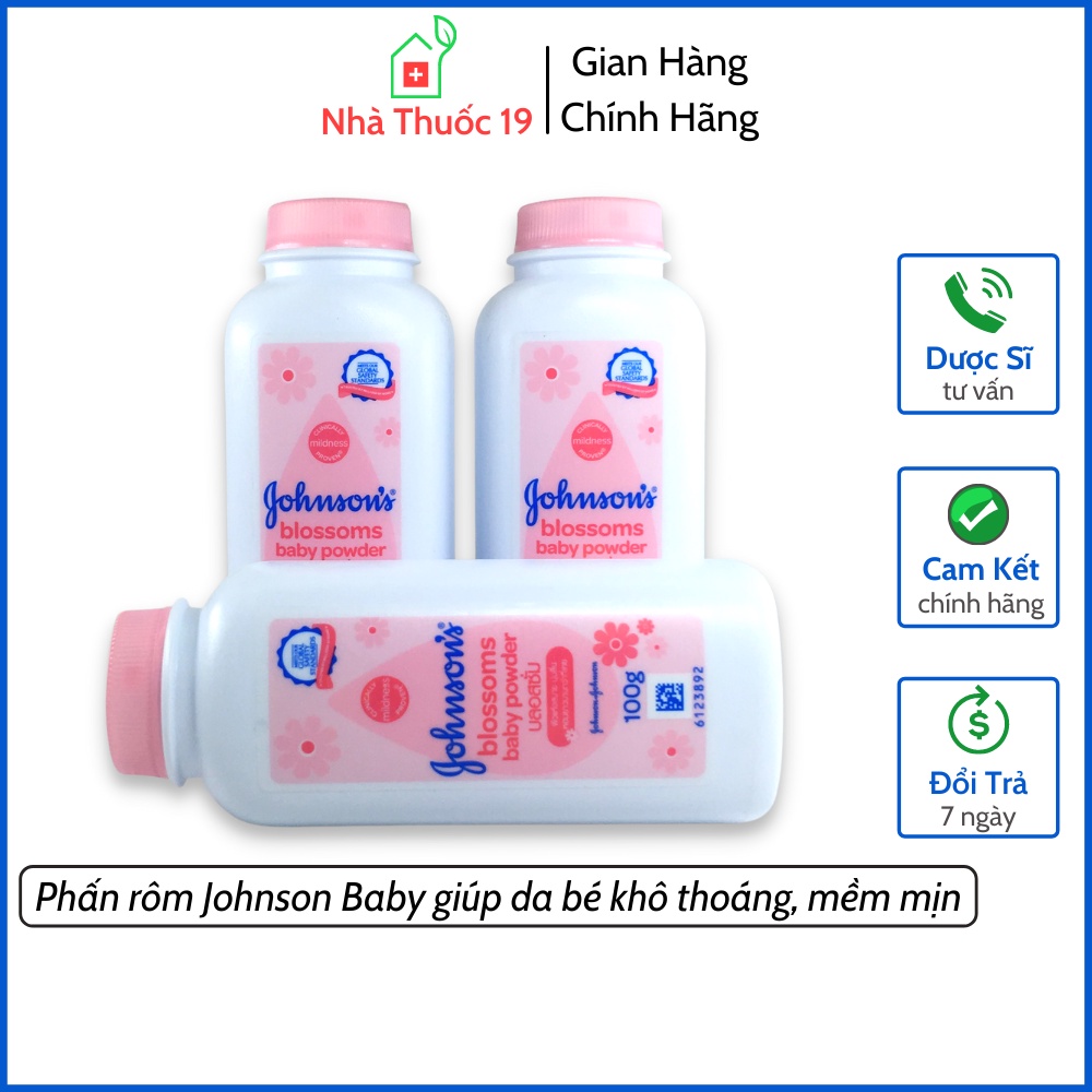Phấn thơm Hương Hoa Johnson's Blossom Baby Powder 100g Hàng Thái Lan Chính Hãng