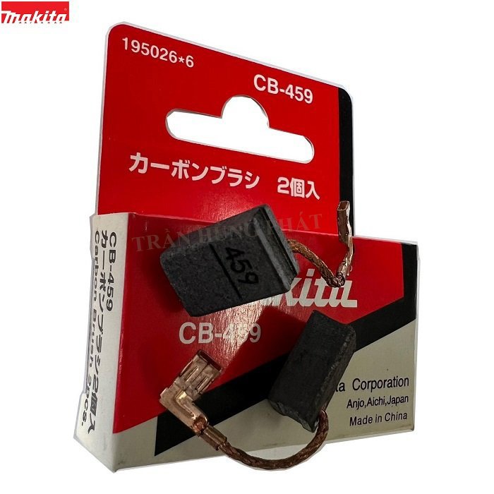 Chổi than CB459 CB 459 CB-459 CB-459A Makita chính hãng 195026-6 cho máy GA4030 GA4031 GA4032 GA4034