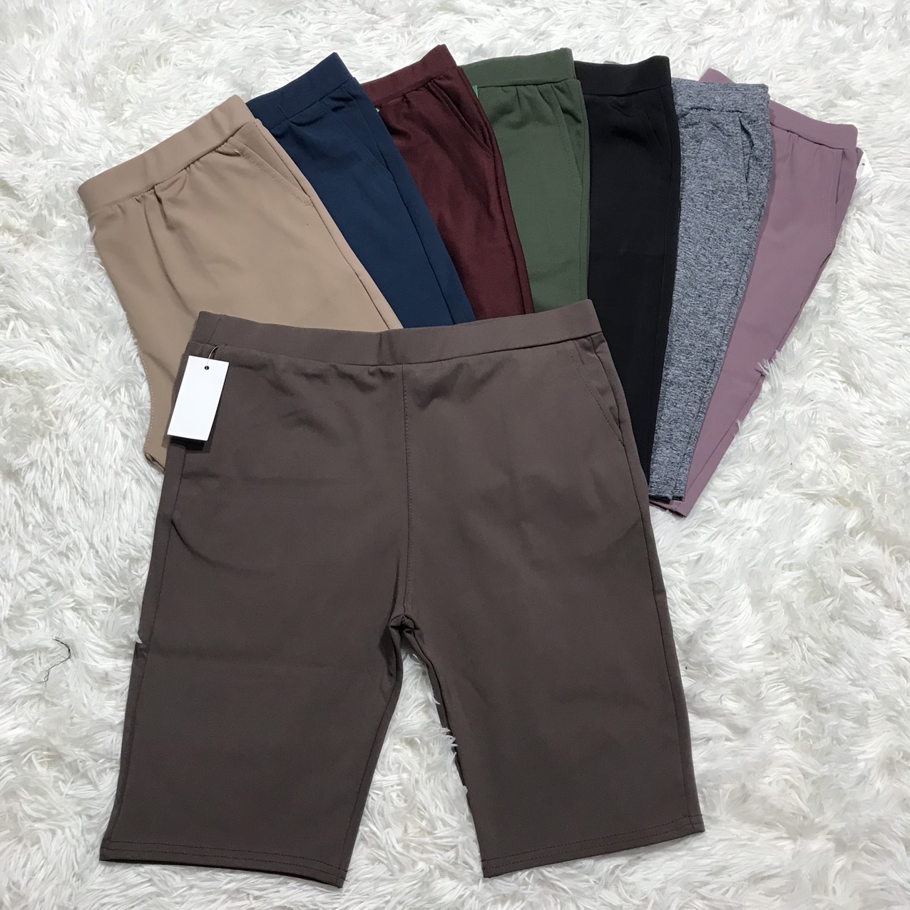 Quần thun nữ - Quần đùi ngố legging form ôm tôn dáng chất thun cotton co giãn thoải mái 40kg-65kg