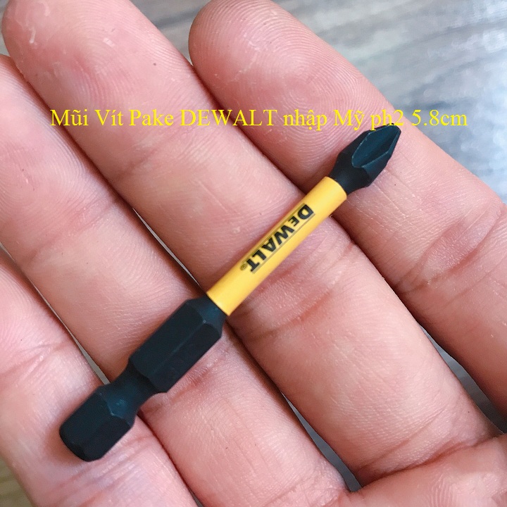 Mũi vít pake dewalt nhập mỹ ph2 5.8cm