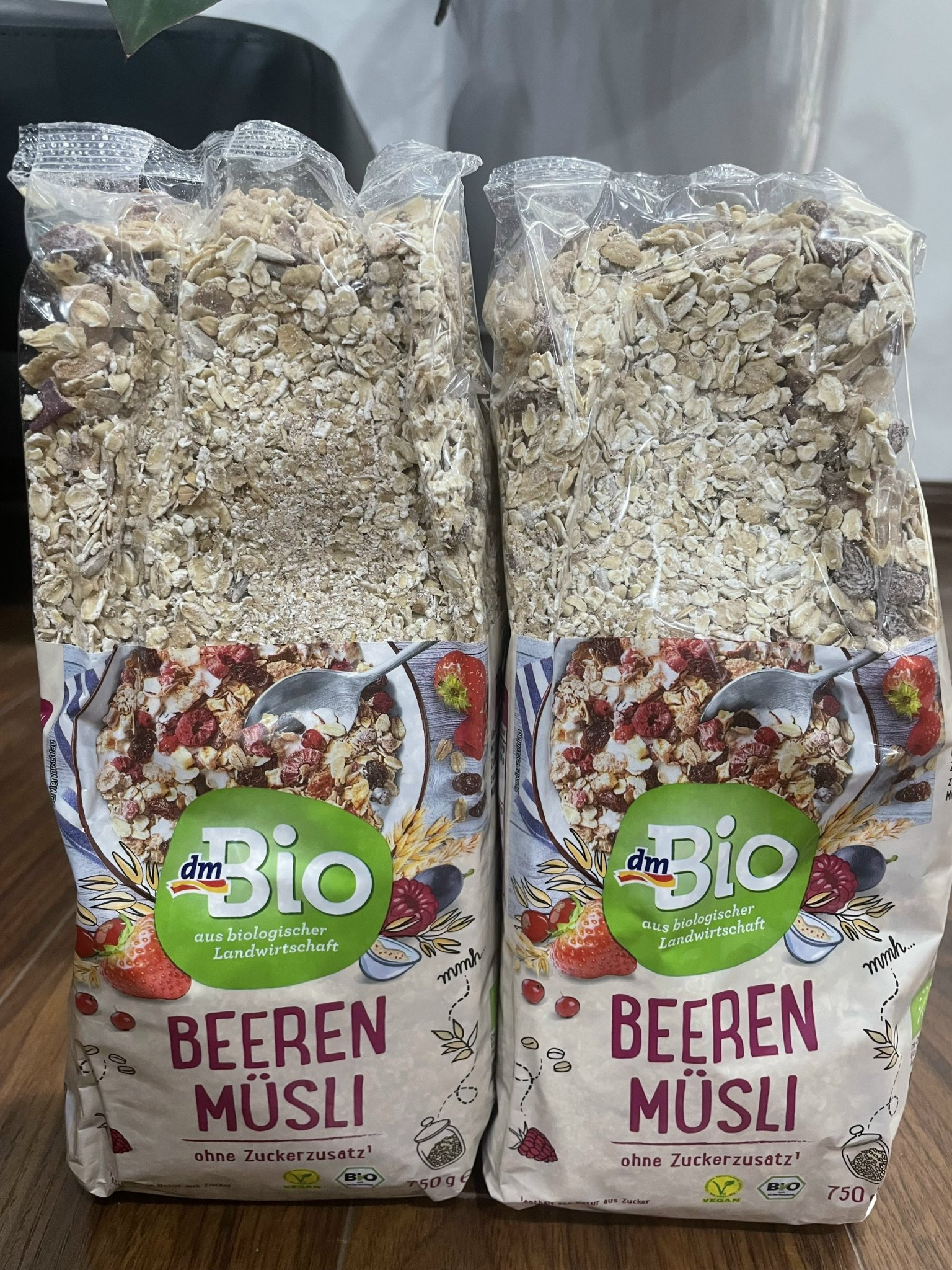 Xả sốc) ngũ cốc muesli hoa qua sấy hữu cơ dm bio 750g