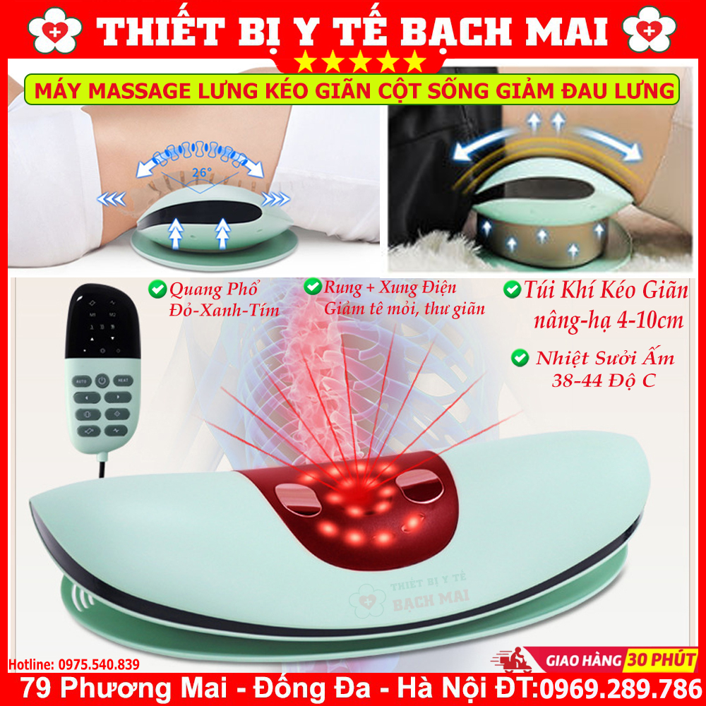 Máy massage thắt lưng nhiệt sưởi Lumbar Massager ST-1202C