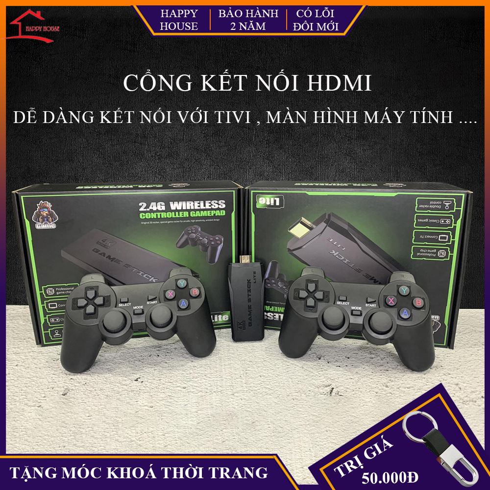Máy Chơi Game Cầm Tay Không Dây 4 Nút HDMI 3500 Trò Chơi Cổ Điển, Phân Giải 4K, bảo hành 2 năm, Bảo Hành 2 Năm, Lỗi Đổi Mới Trong 7 Ngày Đầu Nhận Hàng