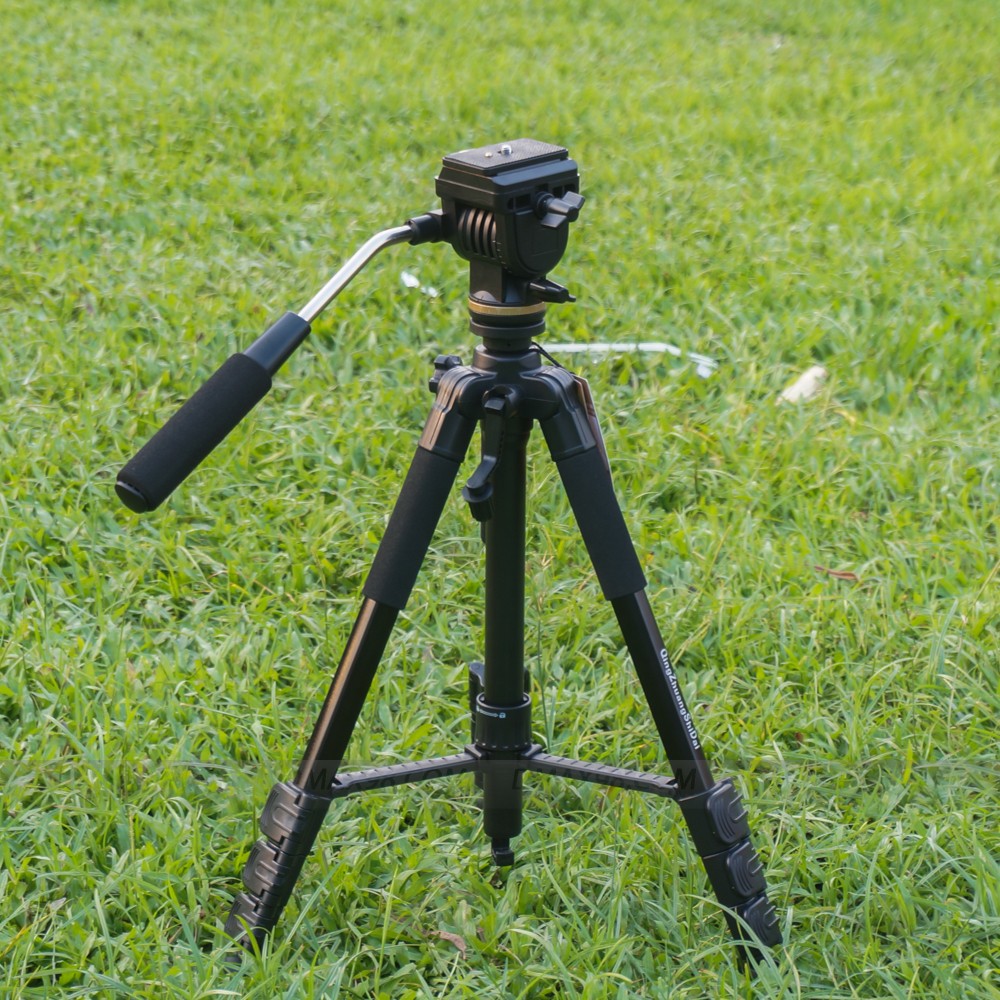 Chân máy ảnh máy quay tripod Beike Q202 Tặng kẹp điện thoại