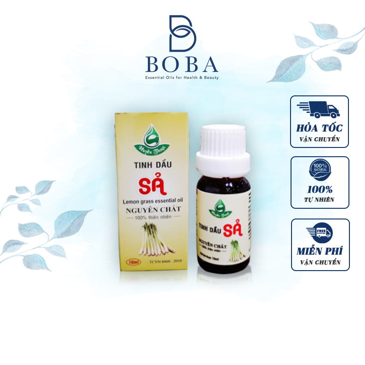 Tinh dầu sả chanh huyền thoại - lemon grass essential oil - đuỗi muỗi, khử mùi, đuỗi côn trùng, giải cảm - bobashop.vn