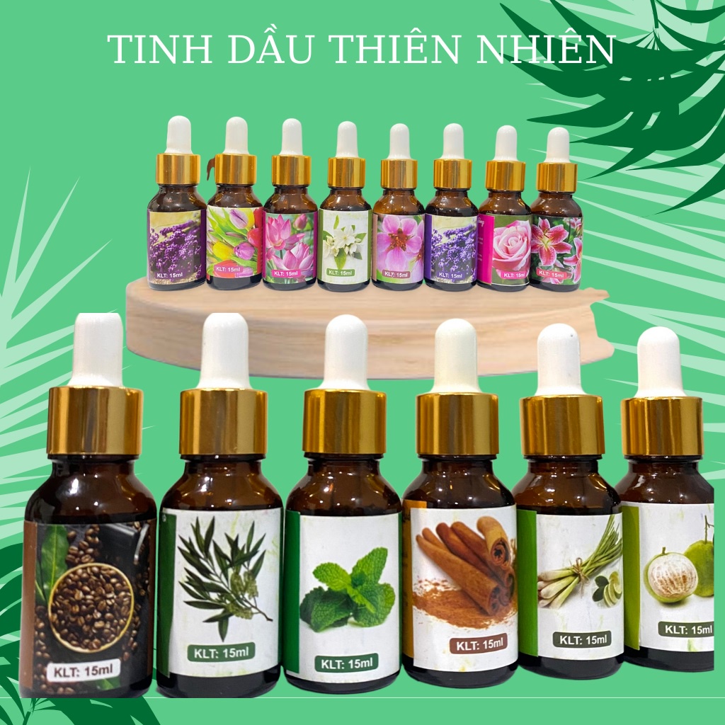 Tinh Dầu Thiên Nhiên Nguyên Chất Cao Cấp Chai 10ml Thơm Phòng Đuổi Côn Trùng Nhiều Hương Chọn Lựa