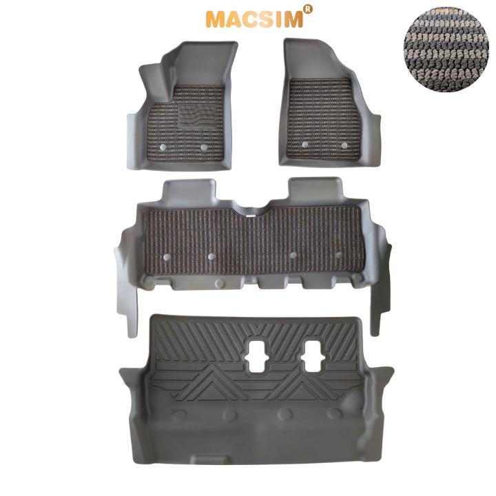 Vinfast Car Floor Mats Vinfast Mpv 7 Macsim – 2 Layers of Black-Brown Coarse Weave, Standard Shape, Long-Lasting Use (Code 03) Giá 3,444,000 Đồng*Miễn phí vận chuyển