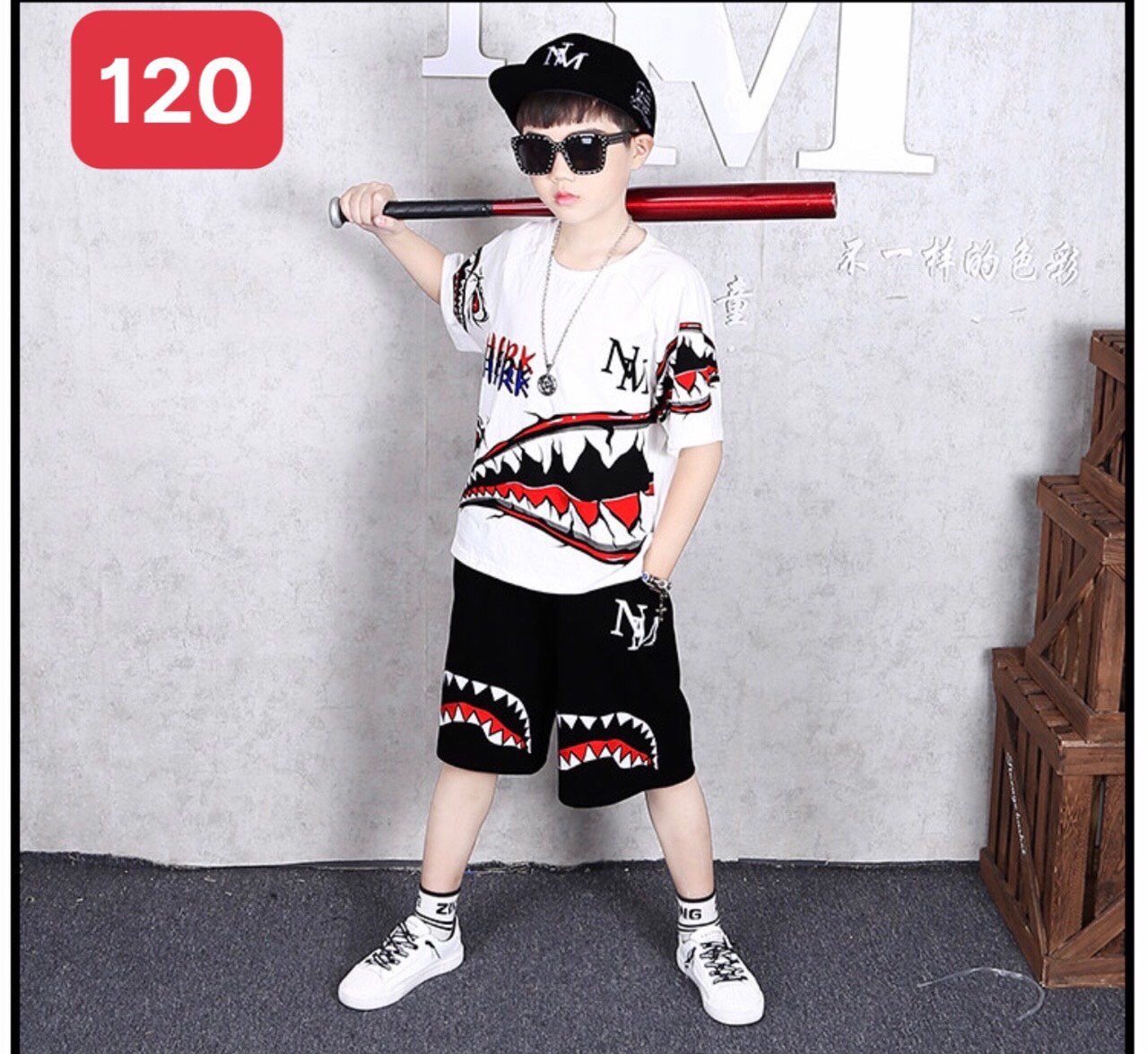 Bộ thể thao cá tính dành cho bé từ 5-15 tuổi mã 119, 120 cho bé 5-14 tuổi ( cân nặng từ 18-40kg)