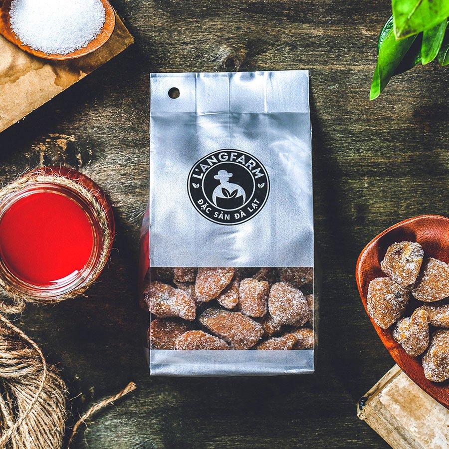Kẹo me cay L'ANGFARM - Đặc sản Đà Lạt 180g/bịch, mẫu bịch bạc