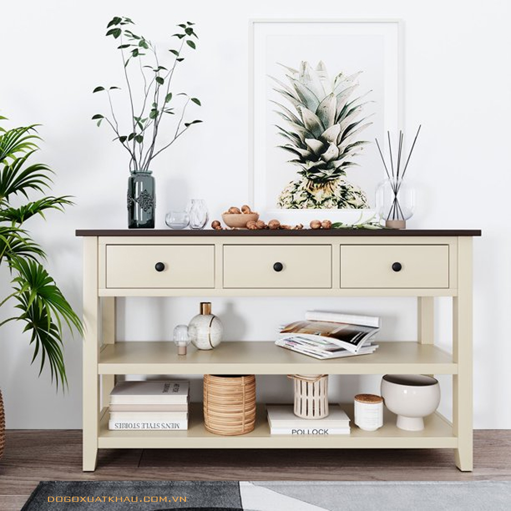 Bàn console 3 hộc kéo