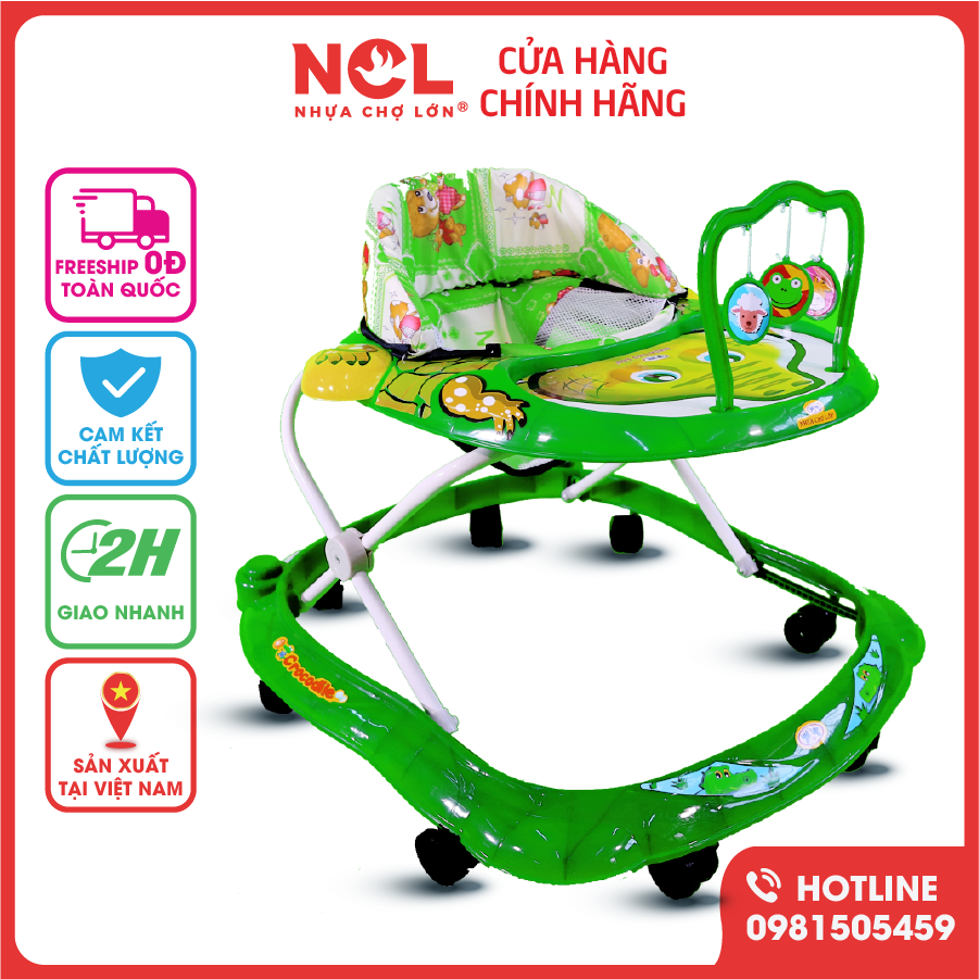 Xe Tập Đi Nhựa Chợ Lớn L3 Con Cá Sấu (Không nhạc) Dành Cho Bé Từ 6 - 12 Tháng - M1440A-XTĐ