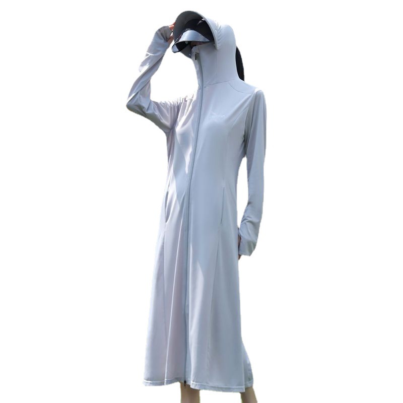 Áo Chống Nắng   Trang Phục Toàn Thân Dáng Dài Đi Xe Đạp Chống Tia Cực Tím Mùa Hè Cho Nữ Áo Khoác Cardigan Mỏng