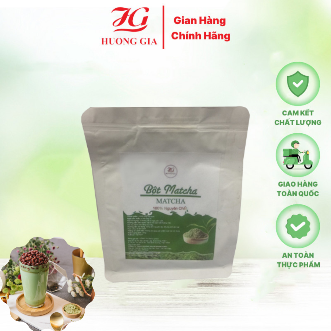 Bột matcha chiết xuất 100% búp trà xanh vị thơm ngon, hấp dẫn