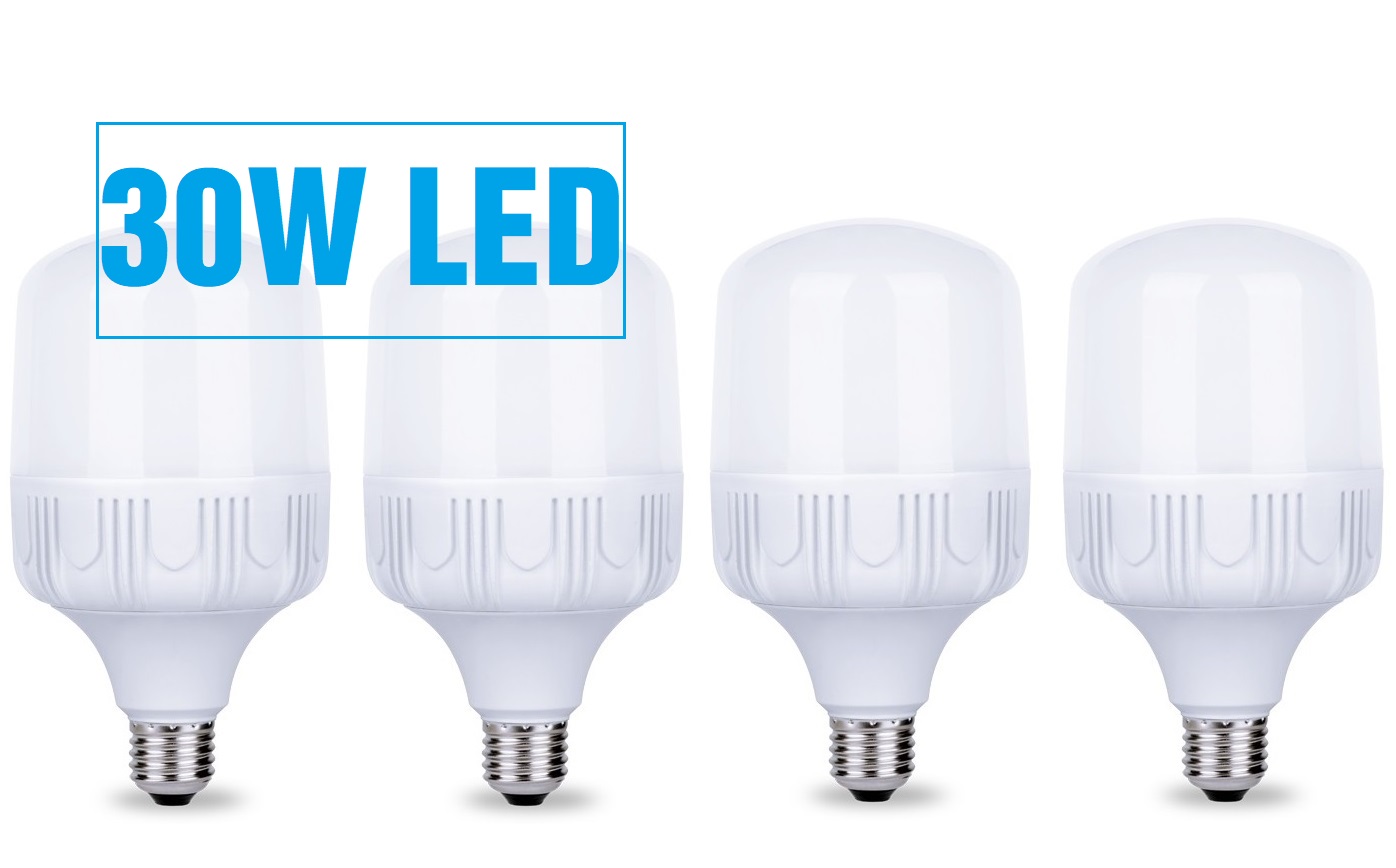 Bộ 4 bóng đèn led bulb 30w 6500k towo ánh sáng trắng