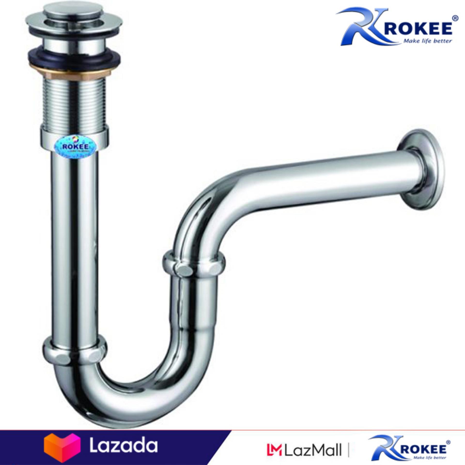 Bộ xả chậu rửa mặt lavabo Rokee - R331 (Trắng bạc)