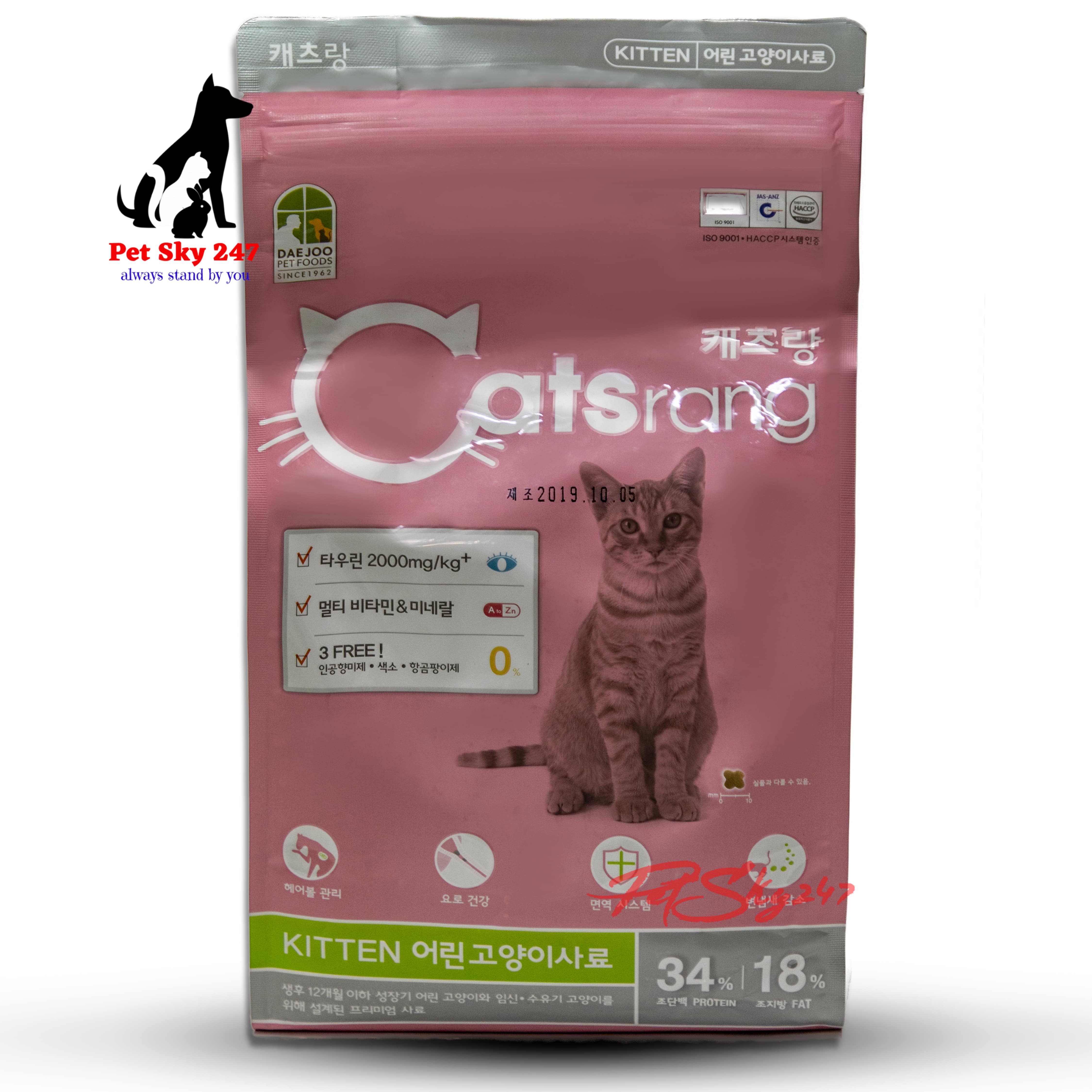 [HCM]Thức Ăn Cho Mèo Con Catsrang Kitten Gói 1.5kg