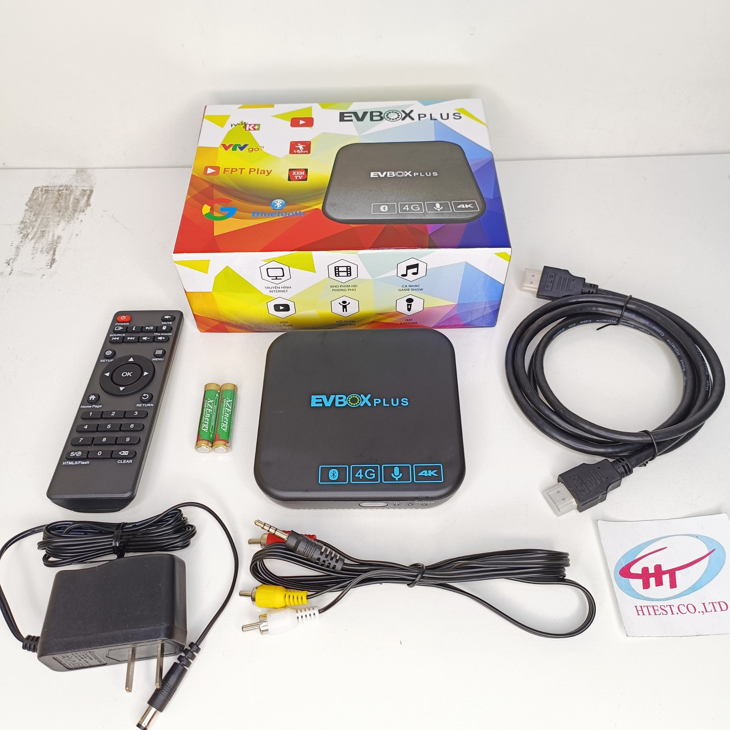 Tv box evbox plus - ram 4g - chạy mượt mà, không bị giật, xem ngoại hạng tốt