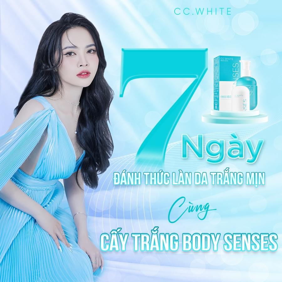 Kem body senses retinol - ccwwhite - cấy trắng body senses,phiên bản siêu trắng 300ml,tặng 2 gói tắm trắng dâu tằm